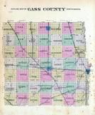 Cass County Outline Map, Cass County 1893